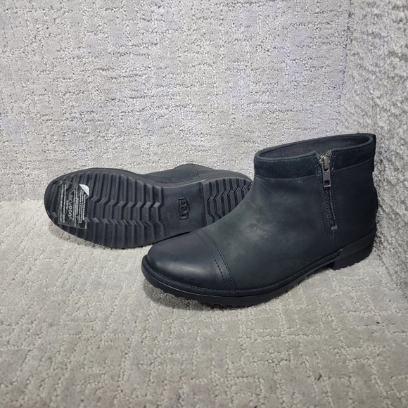 UGG Attell Women's Size 9 Waterproof Leather Side Zip Comfort Winter Ankle Boots - Picture 9 of 10